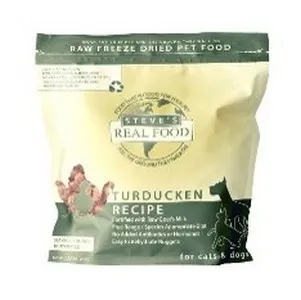 1.25 Lb Steve's Turducken Freeze Dried Nuggets For Dogs & Cats - Health/First Aid